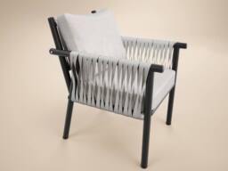 Solace+Co Kalina 4 Piece Garden Sofa Set with Coffee Table Brown in Grey - thumbnail 8