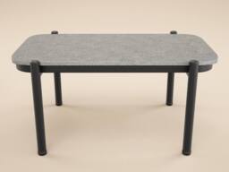 Solace+Co Kalina 4 Piece Garden Sofa Set with Coffee Table Brown in Grey - thumbnail 6