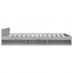 Berkfield Home Bed Frame with Drawers without Mattress Grey Sonoma 150x200 cm King Size - thumbnail 5