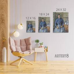 "Artery8 Woman with a Coffeepot Portrait Paul Cezanne Canvas Wall Art Print - Size: W12"" x H16""" - thumbnail 4