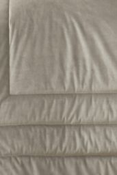 Laurence Llewelyn-Bowen 'Chic' Luxury Soft Velvet Frame Stitched Warm & Cosy Bedspread in Light Grey - thumbnail 3