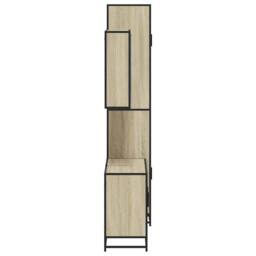 Berkfield Home Durable 3 Piece Bathroom Furniture Set Sonoma Oak Engineered Wood in Light Brown - thumbnail 6