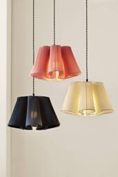 ValueLights Jemima Pleated Scalloped Easy Fit Lamp Shade in Pale Pink - thumbnail 7
