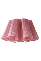 ValueLights Jemima Pleated Scalloped Easy Fit Lamp Shade in Pale Pink - thumbnail 6