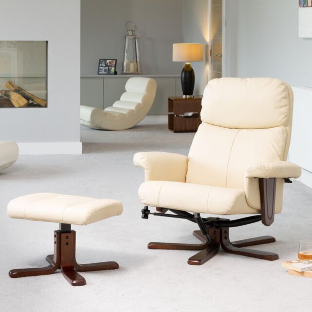 Artemis Home Woodacre Swivel Recliner in Cream - image 1