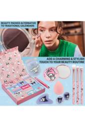 Hello Kitty Beauty Advent Calendar & Accessories Christmas Gift in Pink - thumbnail 2
