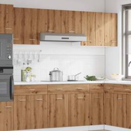 Berkfield Home Hanging Cabinet Lyon Artisan Oak 30x31x60 cm Engineered Wood in Brown - Size: 30 x 31 x 60 cm - thumbnail 1