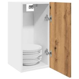 Berkfield Home Hanging Cabinet Lyon Artisan Oak 30x31x60 cm Engineered Wood in Brown - Size: 30 x 31 x 60 cm - thumbnail 2