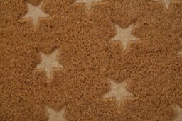 Orsina Star embossed coir doormat in Brown - Size: 100 cm diameter - thumbnail 5