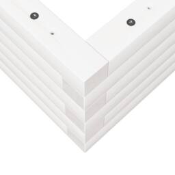Berkfield Home Decorative Garden Planter White 90x60x23 cm Solid Wood Pine - Size: 90 x 60 x 23 cm - thumbnail 8
