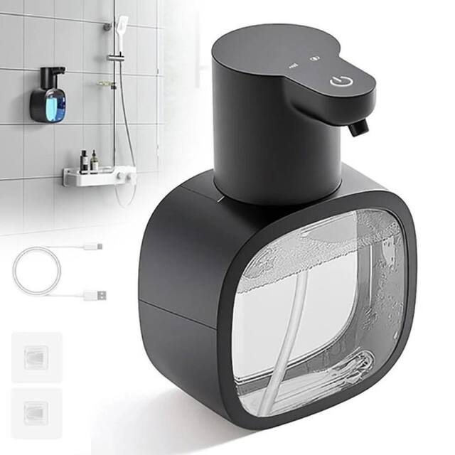 KORVIXA 500ml Touchless Liquid Soap Dispenser in Black - image 1