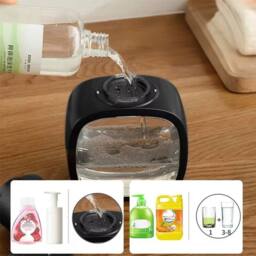 KORVIXA 500ml Touchless Liquid Soap Dispenser in Black - thumbnail 4