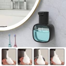 KORVIXA 500ml Touchless Liquid Soap Dispenser in Black - thumbnail 5