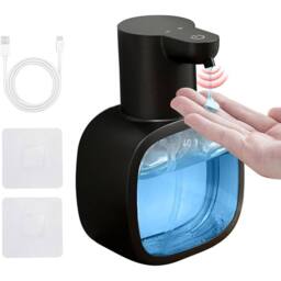 KORVIXA 500ml Touchless Liquid Soap Dispenser in Black - thumbnail 3