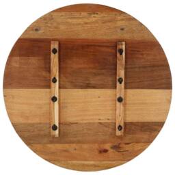 Berkfield Home Round Table Top 70 cm 15-16 mm Solid Reclaimed Wood - thumbnail 4