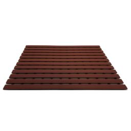 Nicoman PVC Duckboard Anti Slip Shower Mat Bath Mat 61cm x 43cm in Brown - Size: 61 cm x 43 cm - thumbnail 3