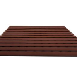Nicoman PVC Duckboard Anti Slip Shower Mat Bath Mat 61cm x 43cm in Brown - Size: 61 cm x 43 cm - thumbnail 4
