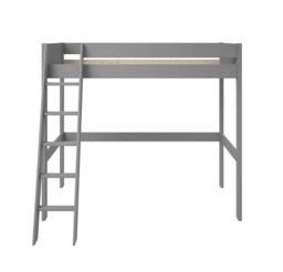 Noomi Tera Solid Wood High Sleeper Bed in Grey - Size: EU Single - thumbnail 5