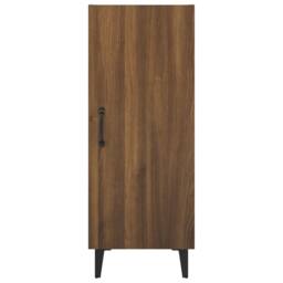 Berkfield Home Sideboard Brown Oak 34.5x34x90 cm Engineered Wood - thumbnail 6