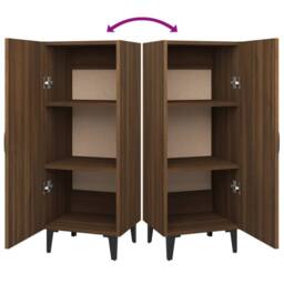 Berkfield Home Sideboard Brown Oak 34.5x34x90 cm Engineered Wood - thumbnail 8