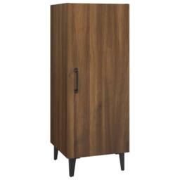 Berkfield Home Sideboard Brown Oak 34.5x34x90 cm Engineered Wood - thumbnail 3