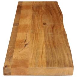 Berkfield Home Table Top Live Edge 180x20x3.8 cm Solid Wood Mango in Brown - thumbnail 4