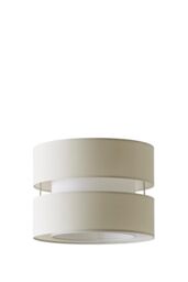 ValueLights Sophia Small 26cm Drum Easy Fit Ceiling Light Lamp Shade with Bulb in Cream - Size: 10 inches - thumbnail 6