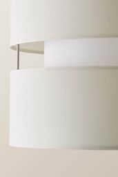 ValueLights Sophia Small 26cm Drum Easy Fit Ceiling Light Lamp Shade with Bulb in Cream - Size: 10 inches - thumbnail 4