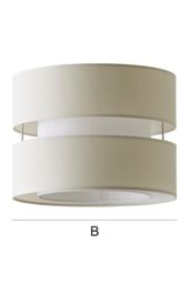 ValueLights Sophia Small 26cm Drum Easy Fit Ceiling Light Lamp Shade with Bulb in Cream - Size: 10 inches - thumbnail 7