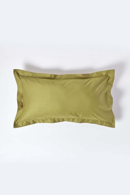 Homescapes Egyptian Cotton Oxford Pillowcase 1000 TC, King Size in Olive - image 1
