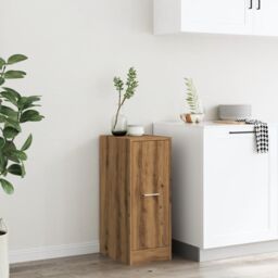 Berkfield Home Apothecary Cabinet Artisian Oak 30x41x77.5 cm Engineered Wood in Brown - thumbnail 4