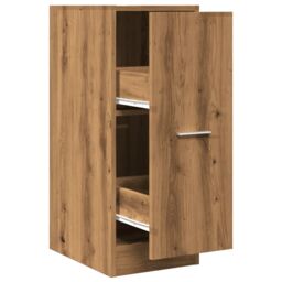 Berkfield Home Apothecary Cabinet Artisian Oak 30x41x77.5 cm Engineered Wood in Brown - thumbnail 2
