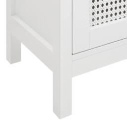 Wyld and Coco Washbasin Cabinet White MDF 60 x 75 cm Perforated Doors - thumbnail 9