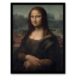 "Artery8 Portrait of Mona Lisa del Giocondo da Vinci Framed Wall Art Print - Size: W12"" x H16""" - thumbnail 1