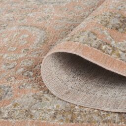 Desire Rugs Maia Washable Floral Traditional Area Rug Non-Slip Living Room Hallway in Coral - Size: 160 cm x 240 cm - thumbnail 3