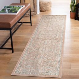 Desire Rugs Maia Washable Floral Traditional Area Rug Non-Slip Living Room Hallway in Coral - Size: 160 cm x 240 cm - thumbnail 5
