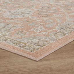 Desire Rugs Maia Washable Floral Traditional Area Rug Non-Slip Living Room Hallway in Coral - Size: 160 cm x 240 cm - thumbnail 4