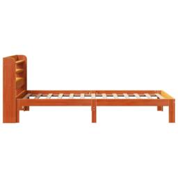 Berkfield Home Bed Frame without Mattress Wax Brown 100x200 cm Solid Wood Pine - thumbnail 7