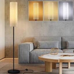 Ventryn Dimmable LED floor lamp with magnetic remote Modern reading light in Black - thumbnail 3