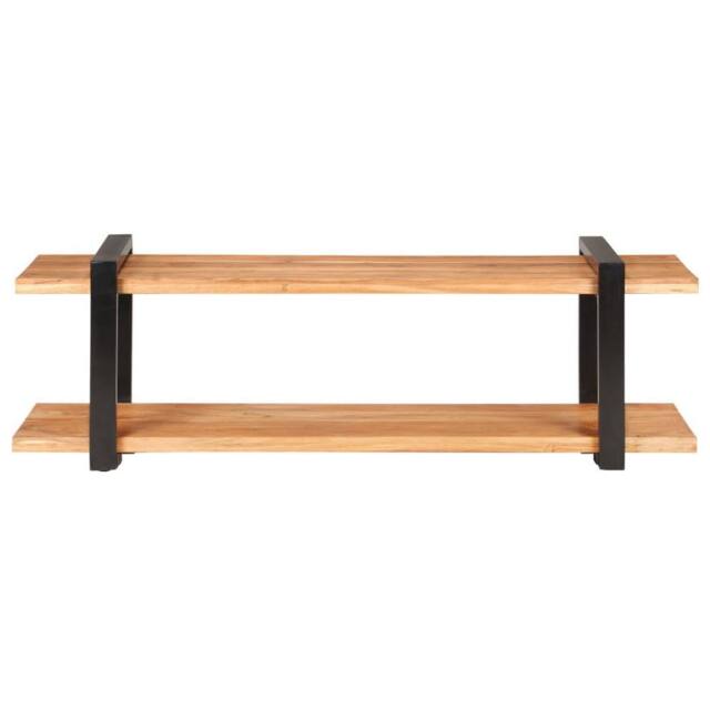 Berkfield Home TV Cabinet 130x40x40 cm Solid Acacia Wood in Brown - Size: 130 x 40 x 40 cm - image 1