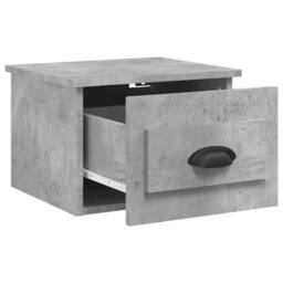 Berkfield Home Wall-mounted Bedside Cabinets 2 pcs Concrete Grey 41.5x36x28cm - Size: 41.5x36x28 cm - thumbnail 6