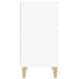 Berkfield Home Elegant Bedside Cabinet White 40x35x70 cm - Size: 40 x 35 x 70 cm - thumbnail 7