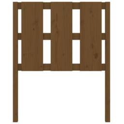 Berkfield Home Beautiful Bed Headboard Honey Brown 80.5x4x100 cm Solid Wood Pine - thumbnail 4