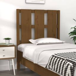 Berkfield Home Beautiful Bed Headboard Honey Brown 80.5x4x100 cm Solid Wood Pine - thumbnail 2