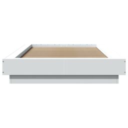 Berkfield Home Bed Frame with LED Lights without Mattress White 90x190cm - Size: 90x190 cm - thumbnail 5