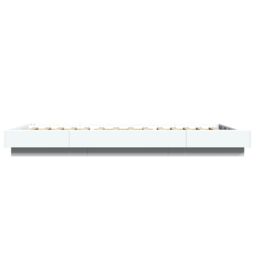 Berkfield Home Bed Frame with LED Lights without Mattress White 90x190cm - Size: 90x190 cm - thumbnail 6