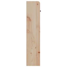 Berkfield Home Headboard with Storage 135 cm Solid Wood Pine in Natural - thumbnail 5