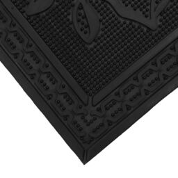 JVL Foliage Rubber Scraper Doormat & Patio Mat in Black - Size: 45 cm x 120 cm - thumbnail 4