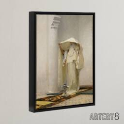 "Artery8 Smoke of Ambergris John Singer Sargent Framed Canvas Wall Art Print - Size: W12"" x H16""" - thumbnail 2