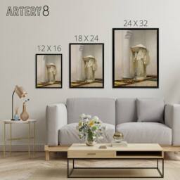 "Artery8 Smoke of Ambergris John Singer Sargent Framed Canvas Wall Art Print - Size: W12"" x H16""" - thumbnail 4